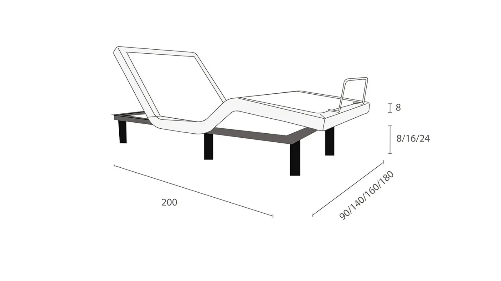 Трансформируемое основание Ergomotion 633 + матрас Technology ERGO COMFORT Askona - 6 - большое изображение